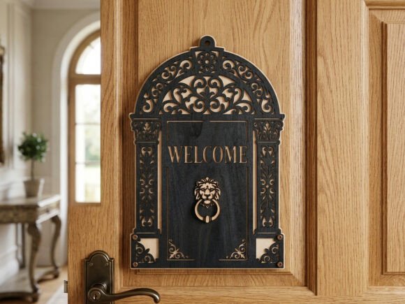 Bringing Timeless Charm to Your Doorstep with a Laser Cut Vintage Welcome Sign