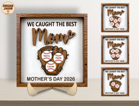 Celebrate Family Spirit with a Personalized Baseball Mom Sign SVG