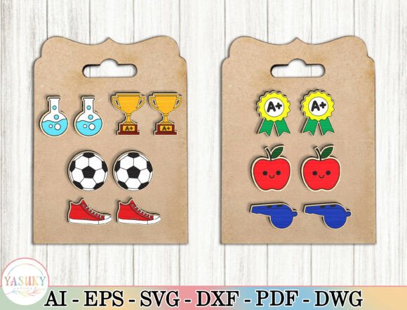Crafting Custom Jewelry with the Teacher Sport Earring SVG Bundle
