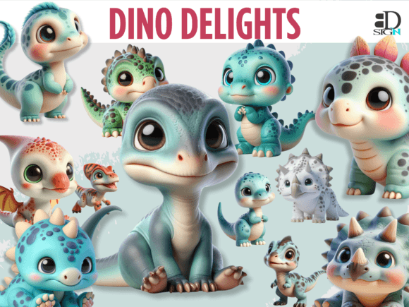 Dino Delights Pastel Nursery Graphics: Modernizing Prehistoric Charm for Contemporary Spaces