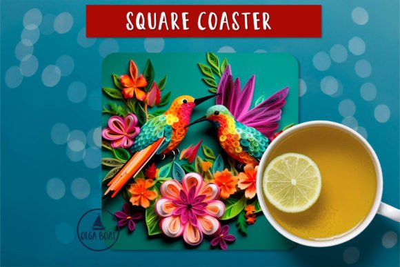 Elevate Your Craft with Hummingbird and Flower Coaster Designs: A Guide to 3D Floral Sublimation