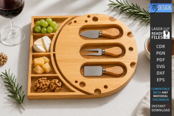 Elevate Your Entertaining with a Custom Cheese Board Laser Cut Serving Tray