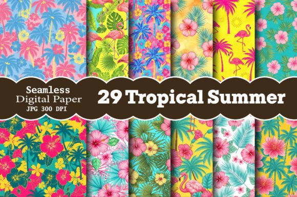 Evaluating Pink Tropical Summer Digital Paper for Creative Projects