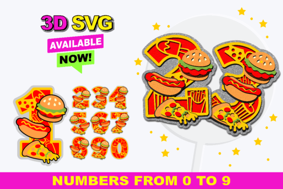 Fast Food Numbers: The 3D SVG Revolution for Modern Creators