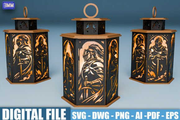 Forge Your Space with Strength and Legend Using a Knight Lantern SVG