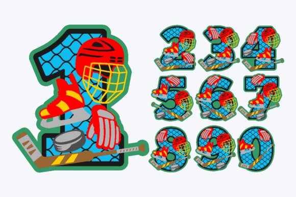 Hockey Numbers: 3D SVG Design Guide