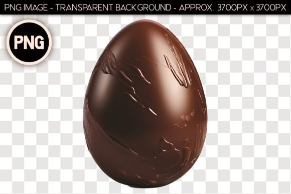 Integrating Chocolate Easter Egg Isolated Object 5 into Professional Design Workflows