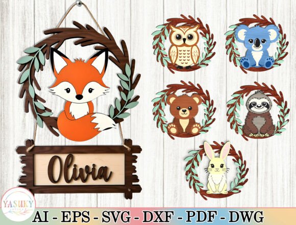 Personalized Kids Name Sign Laser Cut