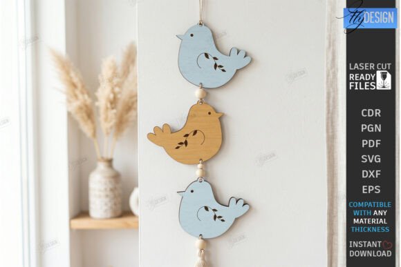 Strategic Implementation of Birds Hanging Decor Ornament Laser Cut Designs for Creative Business Growth