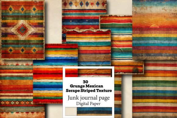 Strategic Visual Identity: Leveraging the Grunge Mexican Serape Striped Texture