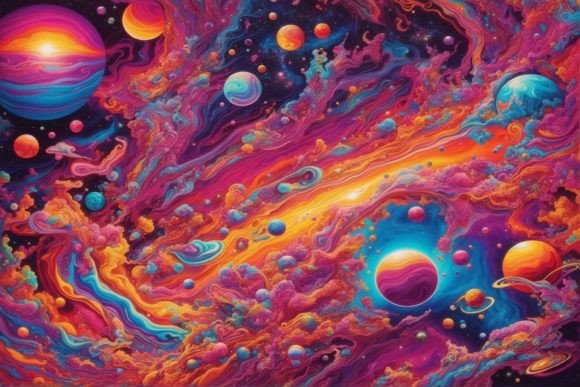 Unlocking Creative Potential with Psychedelic Nebula Space Wallpaper